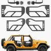 VEVOR 4 Door Steel Tube Doors with Mirrors for Jeep Wrangler JL 20182024  Gladiator JT 20202024