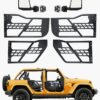 VEVOR 4-Дверные Стальные Трубчатые двери с Зеркалами для Jeep Wrangler JK 2007-2018 годов выпуска