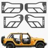 VEVOR 4 Дверные Стальные Трубчатые Двери для Jeep Wrangler JK 20072018 Передние Задние Внедорожные Трубчатые Двери с Резиновыми Накладками OE Latch