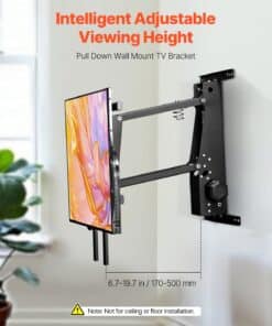 Electric Pull-Down Over Fireplace