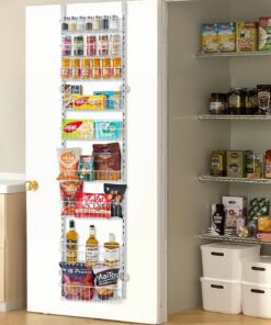 VEVOR 9-Tier Over-the-Door Adjustable Storage Rack – Steel Hanging Organizer with 9 Baskets