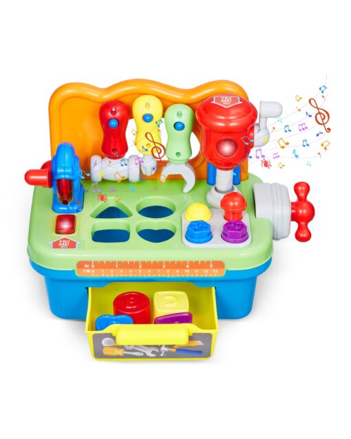 VEVOR Musical Learning Workbench Toy for Toddlers 2+ with Lights