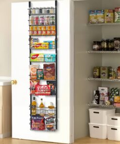 VEVOR 9-Tier Adjustable Over-the-Door Storage Rack with 9 Baskets