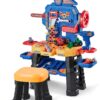 VEVOR 181 Piece Kids Tool Workbench with Electric Drill