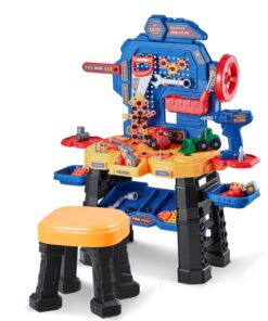 VEVOR 181-Piece Kids Tool Workbench with Electric Drill