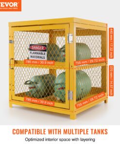 2-Tier Steel Cage with Lock for Warehouse Safety