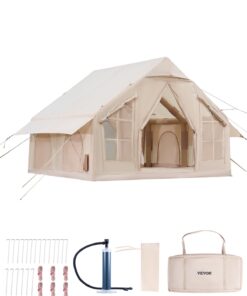VEVOR Inflatable Glamping Tent for 4-6 People