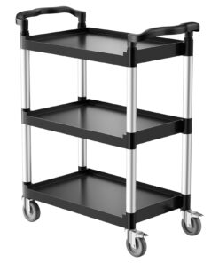 VEVOR Heavy Duty 3-Tier Utility Service Cart with Wheels