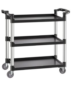 VEVOR Heavy-Duty 3-Tier Utility Cart with Wheels