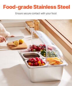 Hot & Cold Countertop Food Display Tray