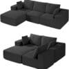 VEVOR modulārs L formas sekciju dīvāns ar šezlongu