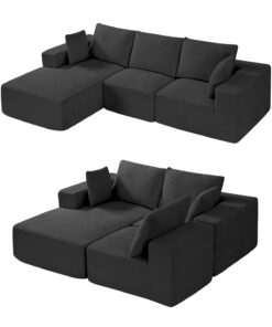 VEVOR Modular L-Shaped Sectional Sofa with Chaise