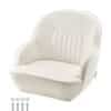 VEVOR White PVC Leather Captain Boat Seat with High Backrest