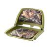 VEVOR Foldable Low Back Boat Seat with Thick Foam Cushion
