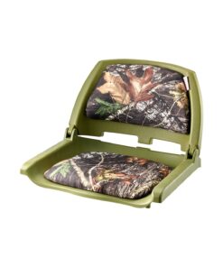 VEVOR Foldable Low Back Boat Seat with Thick Foam Cushion