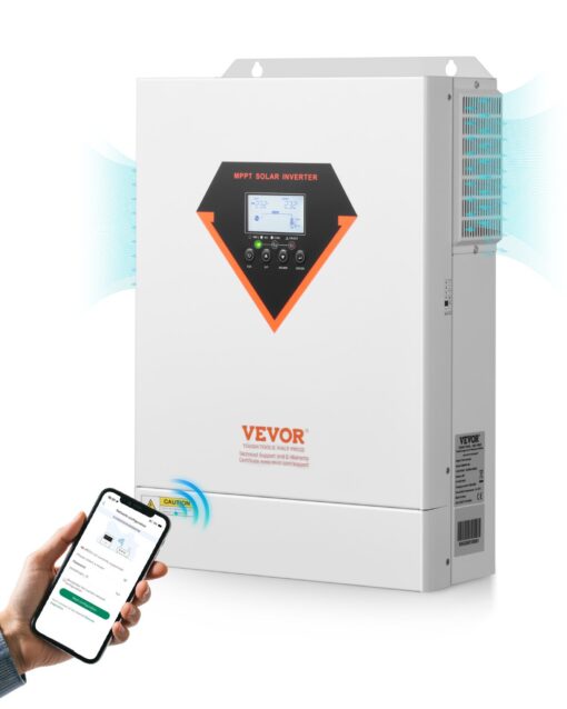 VEVOR 6000W Hybrid Solar Inverter Charger with 120A MPPT Controller