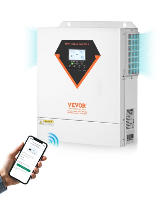 VEVOR 3500W 24V Hybrid Solar Inverter Charger with 100A MPPT Controller