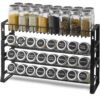 VEVOR 4 Piece Steel Spice Rack Organizer Set  Wall Mounted or Countertop