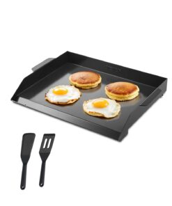 VEVOR 56x41 cm Flat Top Carbon Steel Griddle Pan for BBQ