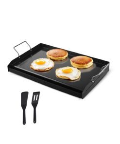 VEVOR 61x41 cm Carbon Steel Flat Top Griddle Pan for BBQ