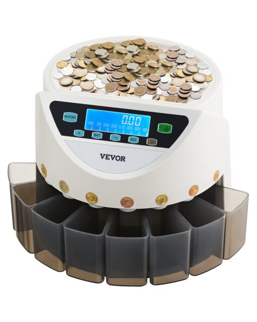 VEVOR Euro Coin Sorter with LCD Display