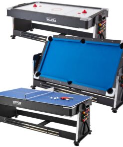 VEVOR 3-in-1 Rotating Multi Game Table – Pool