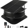VEVOR 50W Solar Roof Attic Exhaust Fan with Smart Thermostat