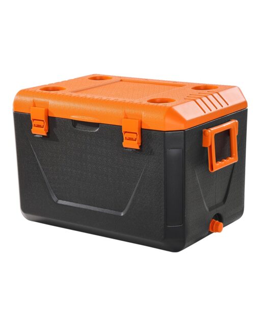 VEVOR 60L Portable Insulated Cooler with 90 Can Capacity and Cup Holder Lightweight Ice Chest for Camping Travel