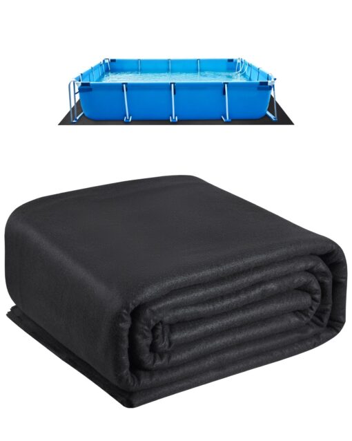 VEVOR 366x732m Rectangle Pool Liner Pad Heavy Duty Ground Cloth for Above Ground Pools