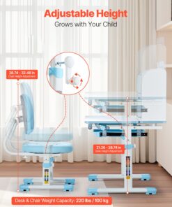 Drawer & Ergonomic Design – Blue