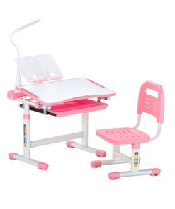 VEVOR Adjustable Kids Desk & Chair Set with Tilted Desktop