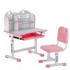 VEVOR Adjustable Kids Study Desk  Chair Set with Bookshelf