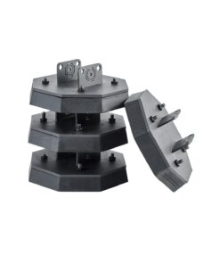 4 Pcs Heavy-Duty Rubber RV Jack Pads for Scissor Jacks
