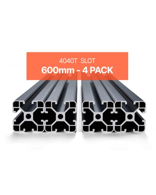 VEVOR 4PCS 600 mm 4040 T Slot Aluminum Extrusion Linear Rails