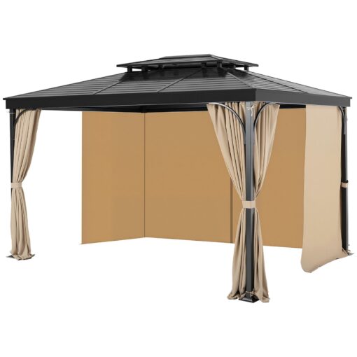 VEVOR 3x3x2m Waterproof Gazebo Privacy Curtain