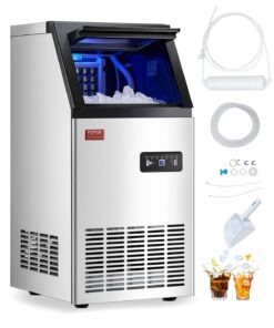 VEVOR Commercial Ice Maker Machine with 28kg Storage