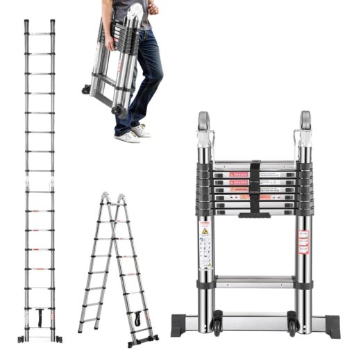 VEVOR 5m Telescoping A Frame Ladder