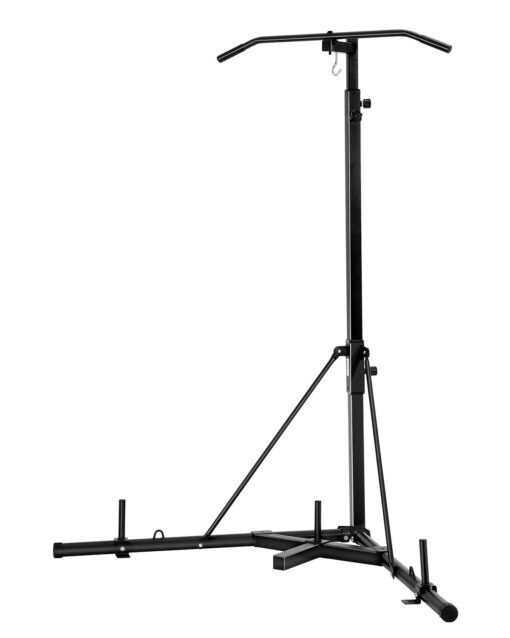 VEVOR 2 in 1 Steel Punching Bag Stand with Pull Up Bar