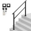 VEVOR Outdoor Stair Handrail for 4 5 Steps