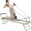 VEVOR Foldable Pilates Reformer Machine with Adjustable Resistance