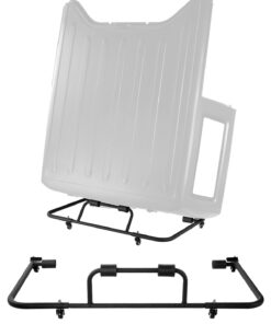 VEVOR Heavy-Duty Steel Hardtop Door Storage Cart for Jeep Wrangler TJ/JK/JL/JT with EVA Padding & Lockable Wheels