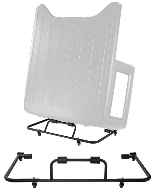 VEVOR Heavy Duty Steel Hardtop Door Storage Cart for Jeep Wrangler TJJKJLJT with EVA Padding Lockable Wheels