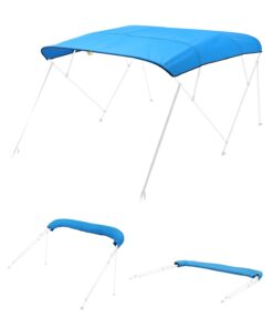VEVOR 4-Bow Boat Bimini Top Replacement Canopy 244x246–262 cm