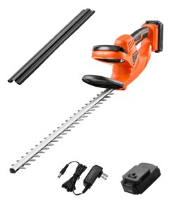 VEVOR 20V Cordless Electric Hedge Trimmer with 51cm Dual-Action Blade & 2Ah Battery – Powerful