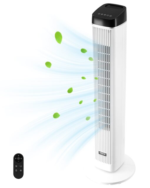 VEVOR 102 cm Oscillating Tower Fan with Remote