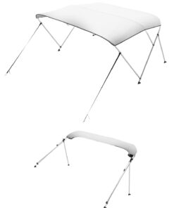VEVOR 3-Bow Boat Bimini Top 183x185-198x117 cm