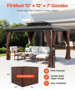 3.05 x 3.66 x 2.13 m