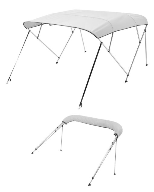 VEVOR 4 Bow Boat Bimini Top 244cm L x 170183cm W x 137cm H