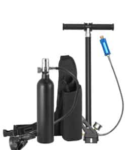 VEVOR 1L Refillable Scuba Air Tank with Hand Pump