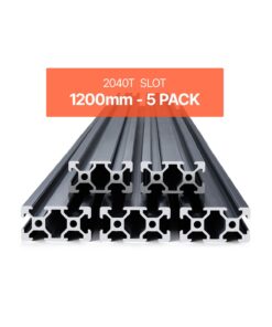 VEVOR 5PCS 1200mm T-Slot 2040 Aluminum Extrusion Anodized Linear Rails for CNC and 3D Printer Frame Construction